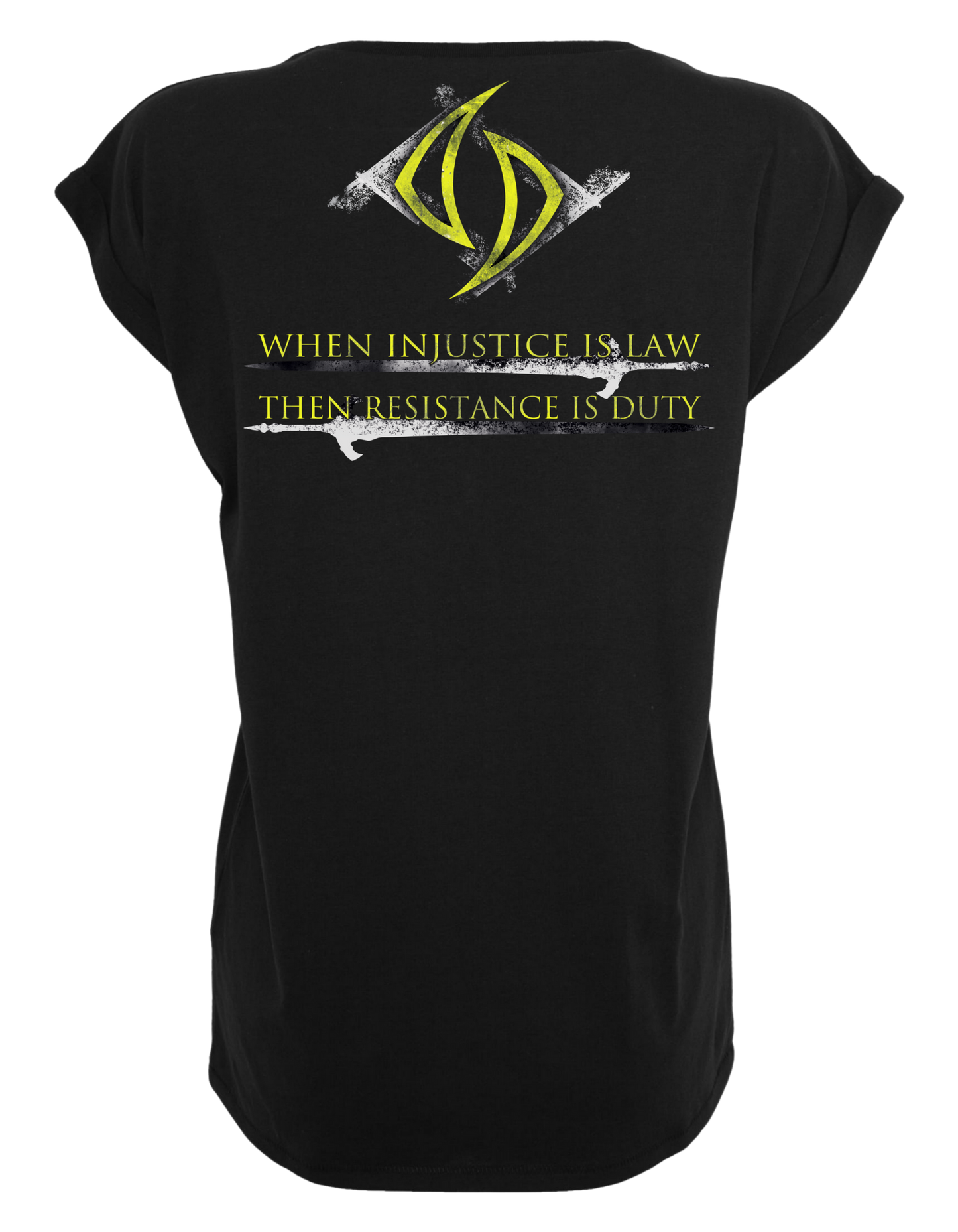 Deliriums Dawn - Extended Shoulder Ladies T-Shirt "Hollow to Follow"