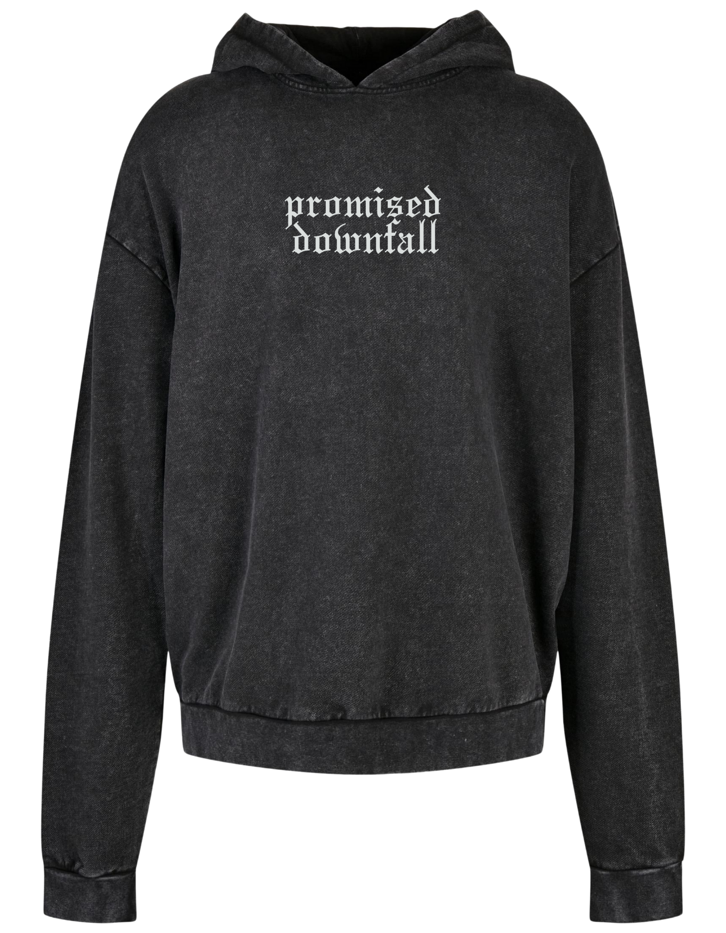 Promised Downfall - Oversize Acid Washed Hoodie "Hardcore"