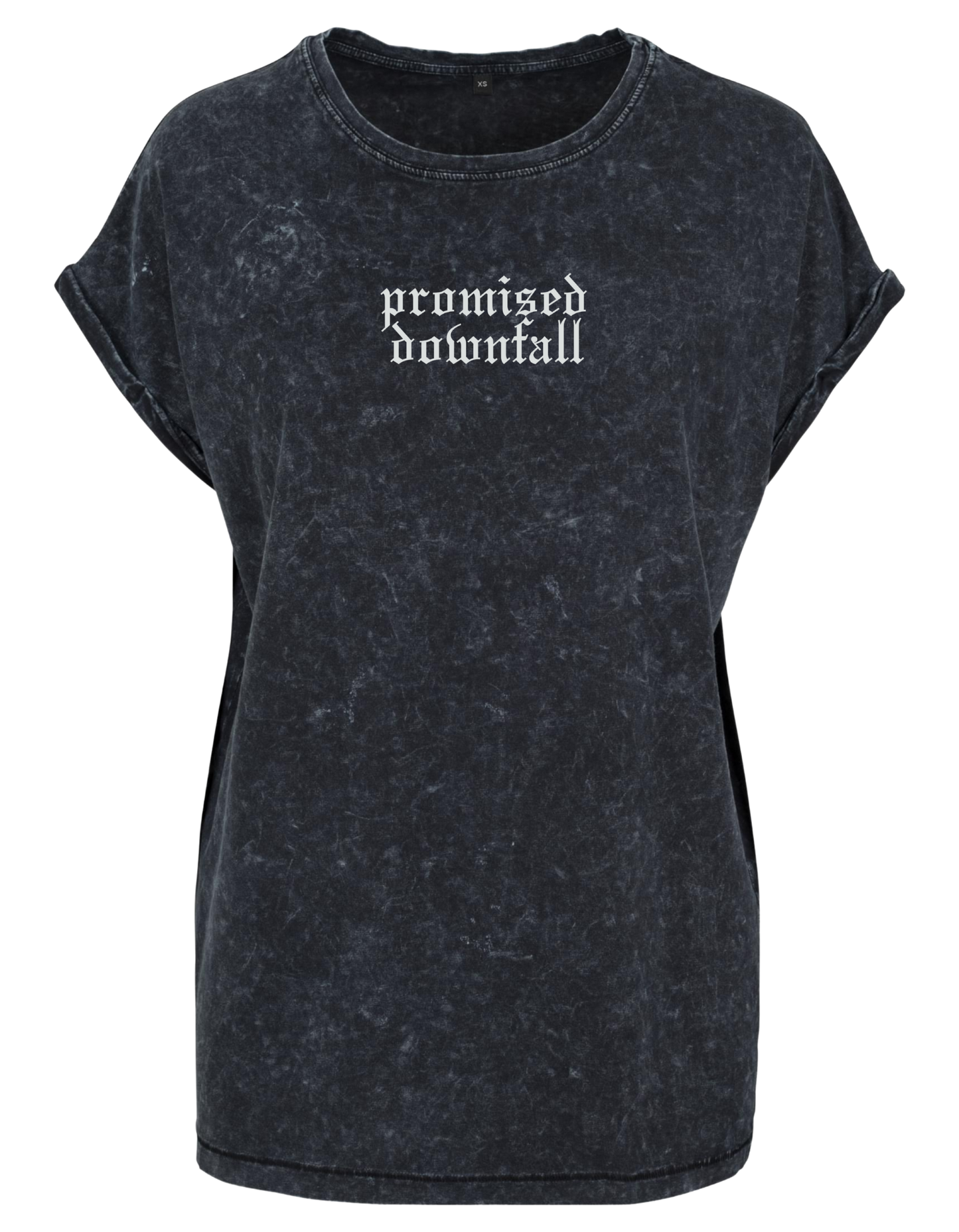 Promised Downfall - Acid Washed Ladies T-Shirt "Hardcore / Front"