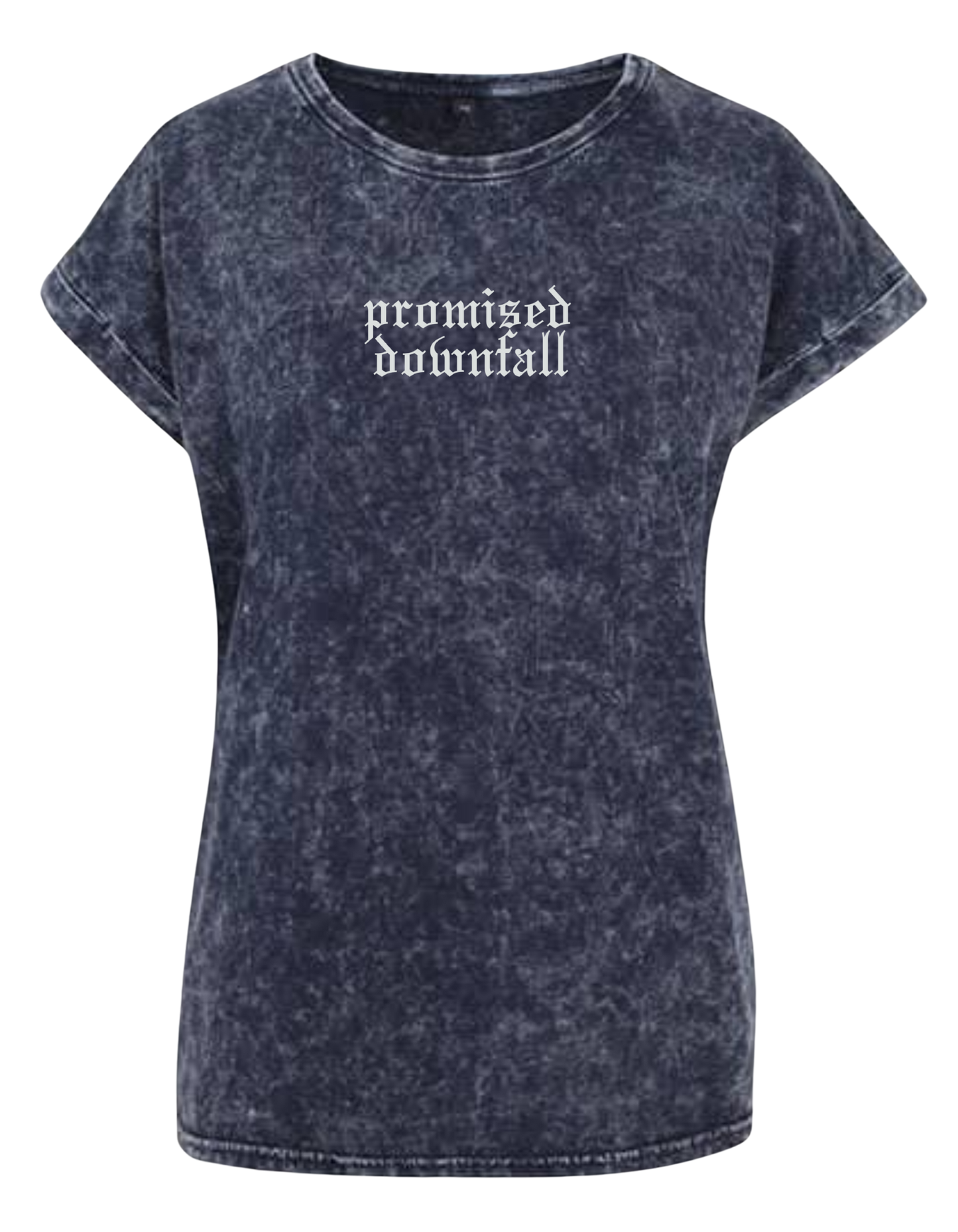 Promised Downfall - Acid Washed Ladies T-Shirt "Hardcore / Front"