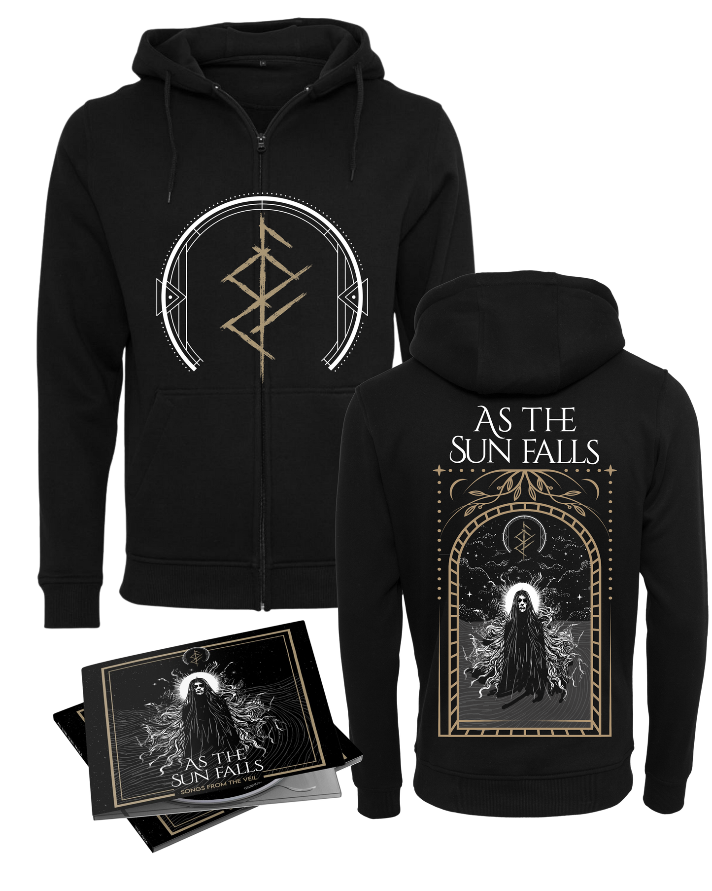 As The Sun Falls - Bundle 3 - Zipper + CD "Songs from the Veil" (Album) (2026)
