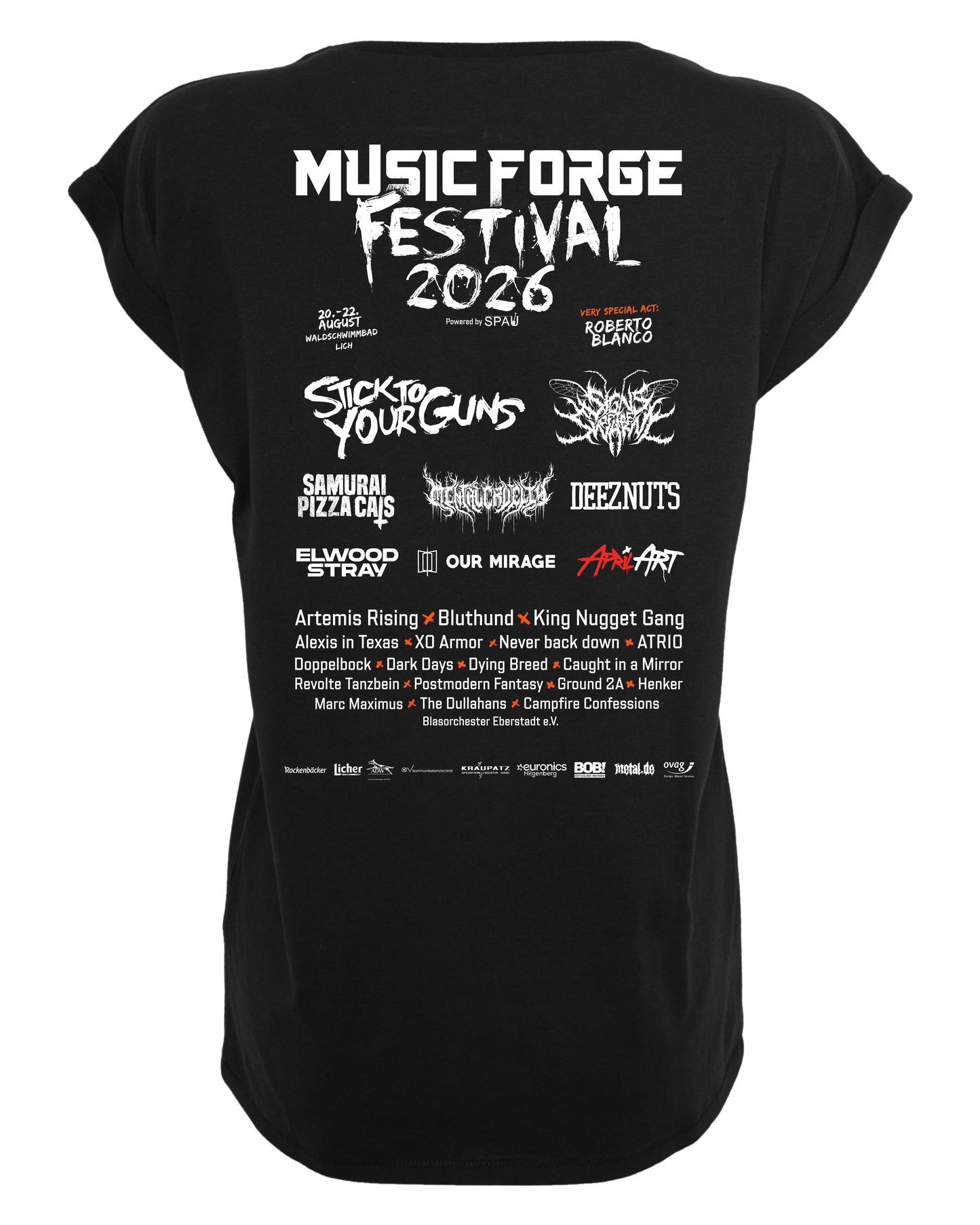 Music Forge Festival - Ladies Loose Fit Tee "Lettering"