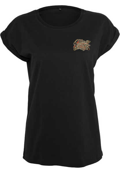 Extended Shoulder Ladies T-Shirt "FaithLoveHope"