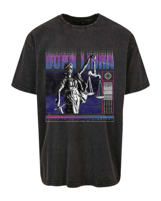Oversized Tee "Born Libra"