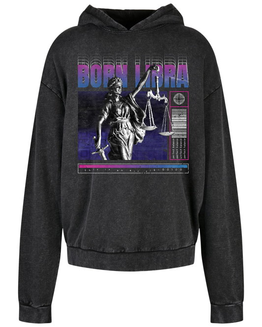 Oversized Hoodie "Born Libra"