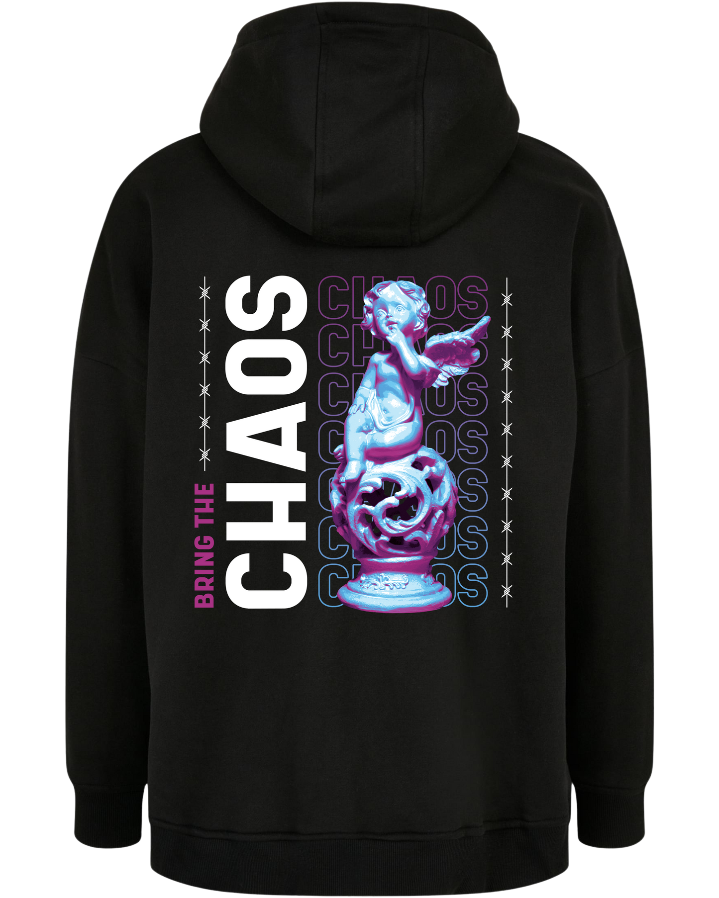 Sweat à capuche oversize "Bring the Chaos"