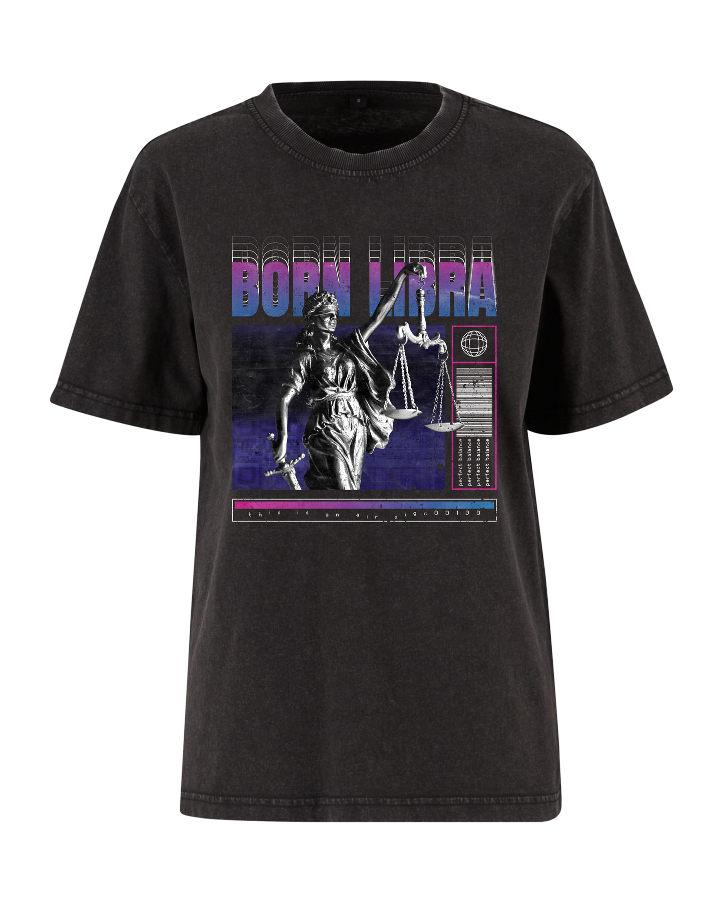 T-shirt vintage femme « Born Libra »