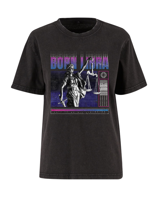 Ladies Vintage Tee "Born Libra"
