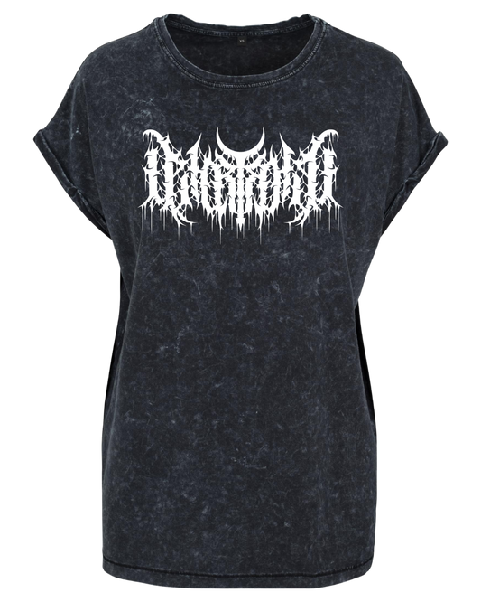 In Dying Lights - Extended Shoulder Ladies T-Shirt "Acid Washed Logo"