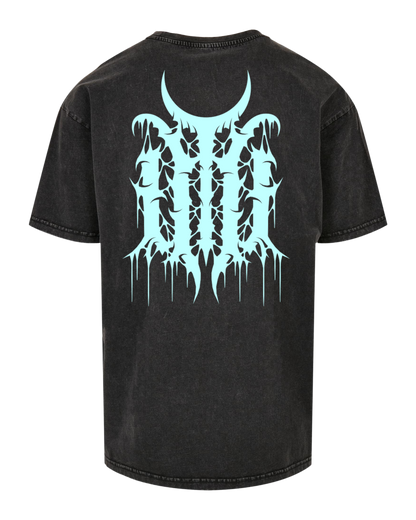 Detartrated - Oversize Acid Washed T-Shirt "Emblem"
