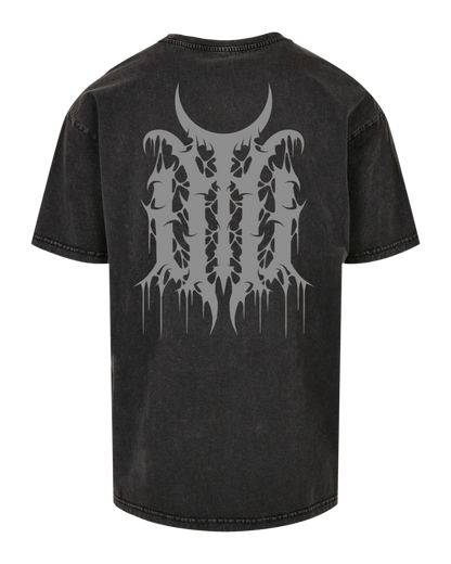 Detartrated - Oversize Acid Washed T-Shirt "Emblem"