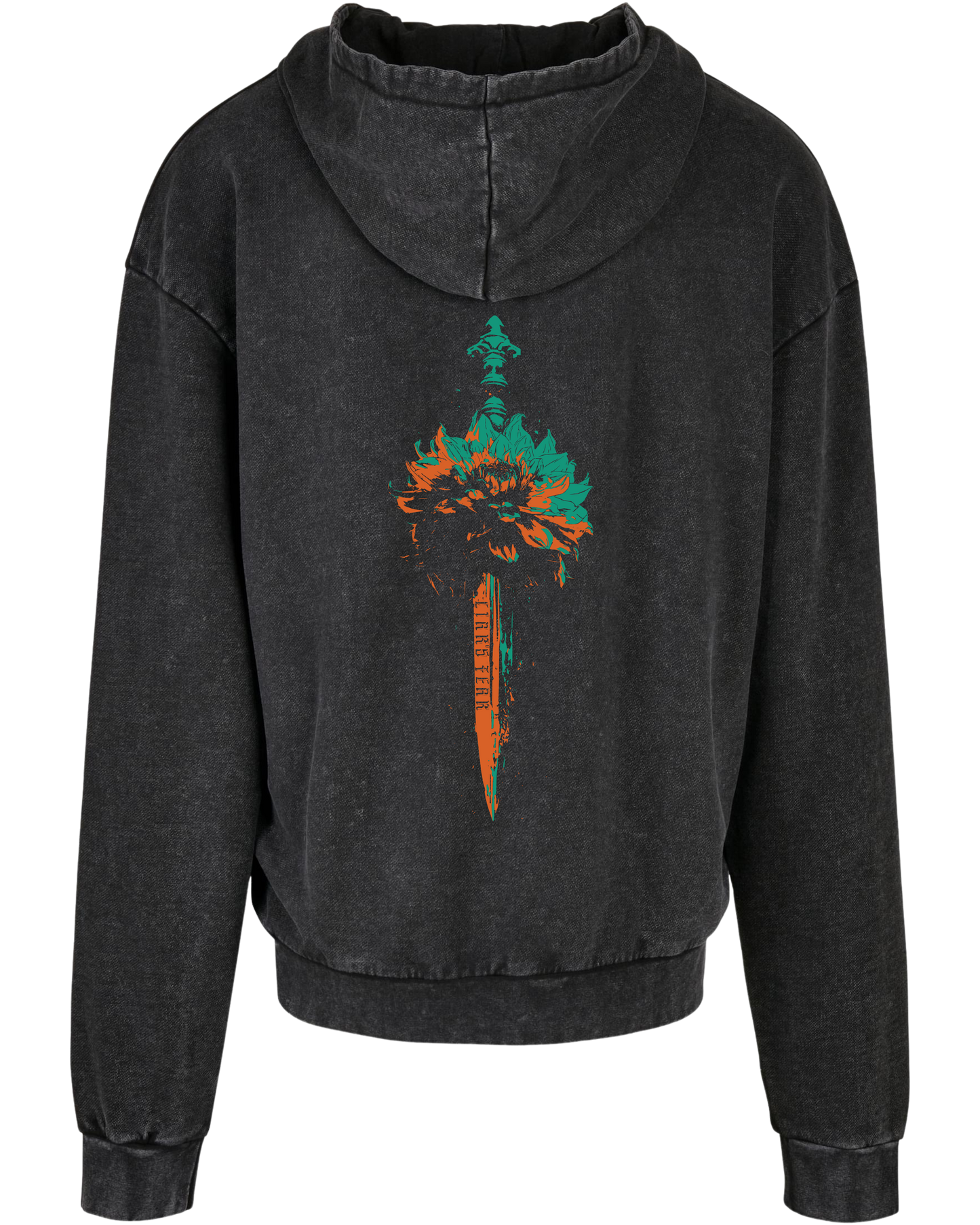 Liar's Fear - Oversize Acid Washed Hoodie "Dolch"
