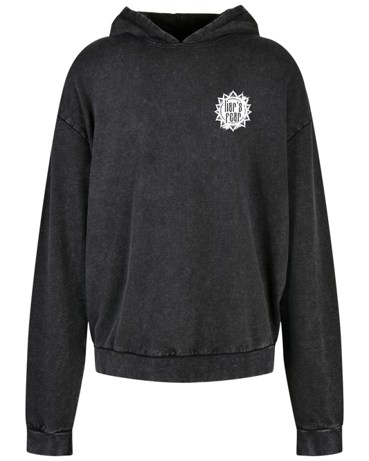 Liar's Fear - Oversize Acid Washed Hoodie "Dolch"