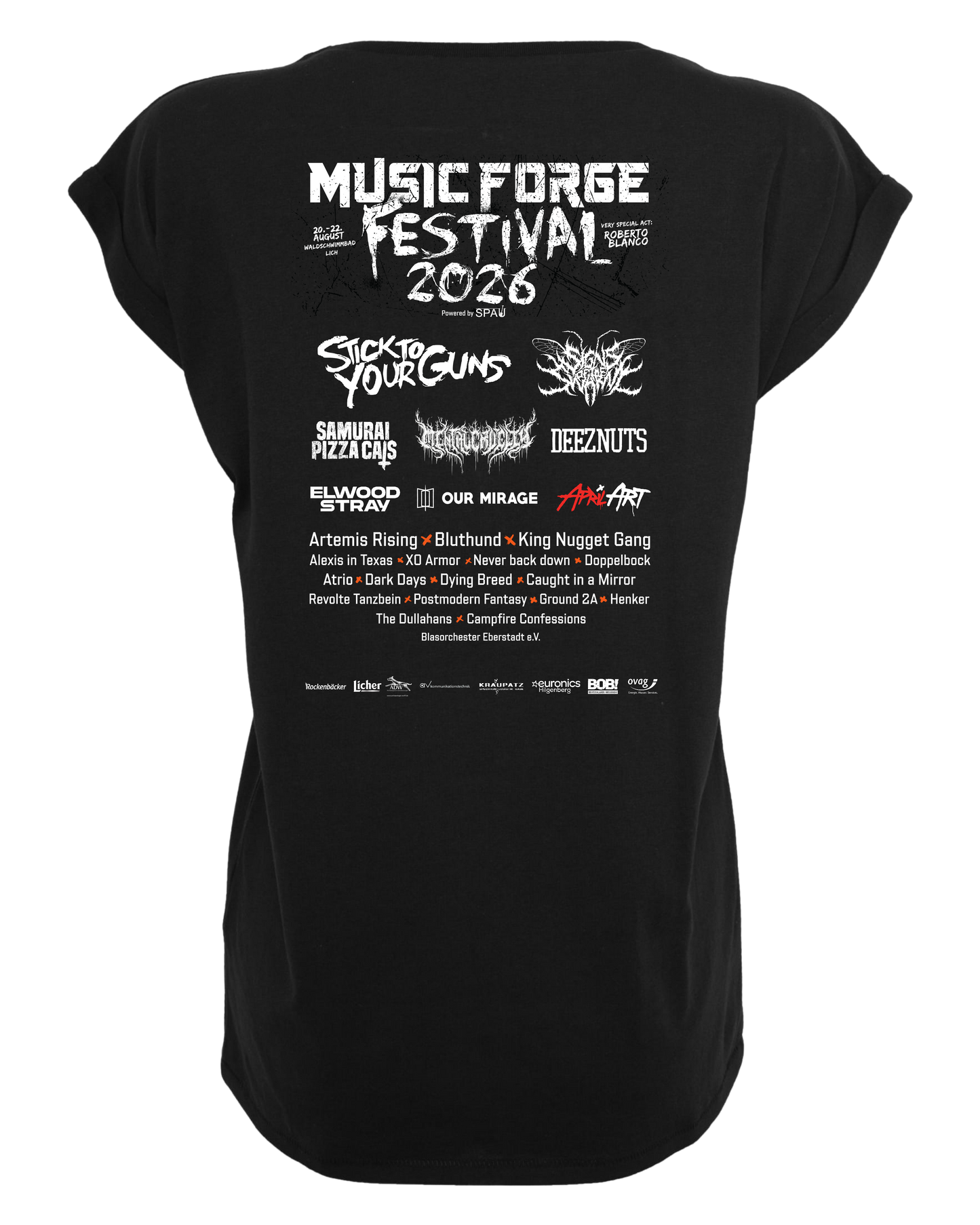 Music Forge Festival - Ladies Loose Fit Tee "Lettering"