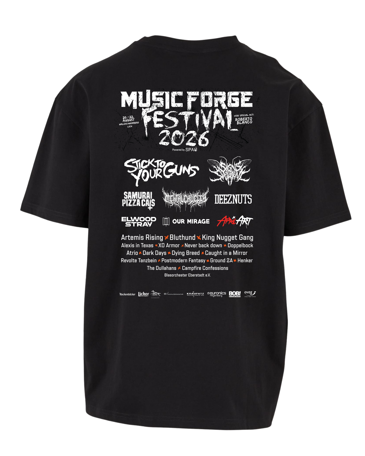 Music Forge Festival - Loose Fit Tee "Lettering"