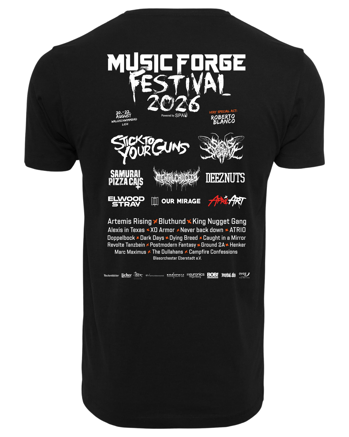 Music Forge Festival - Basic Unisex T-Shirt "Lettering"