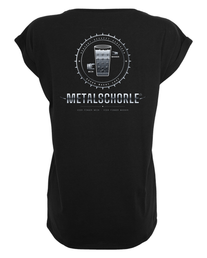 Metalschorle - Ladies Loose Fit Tee "Schriftzug & Logo"