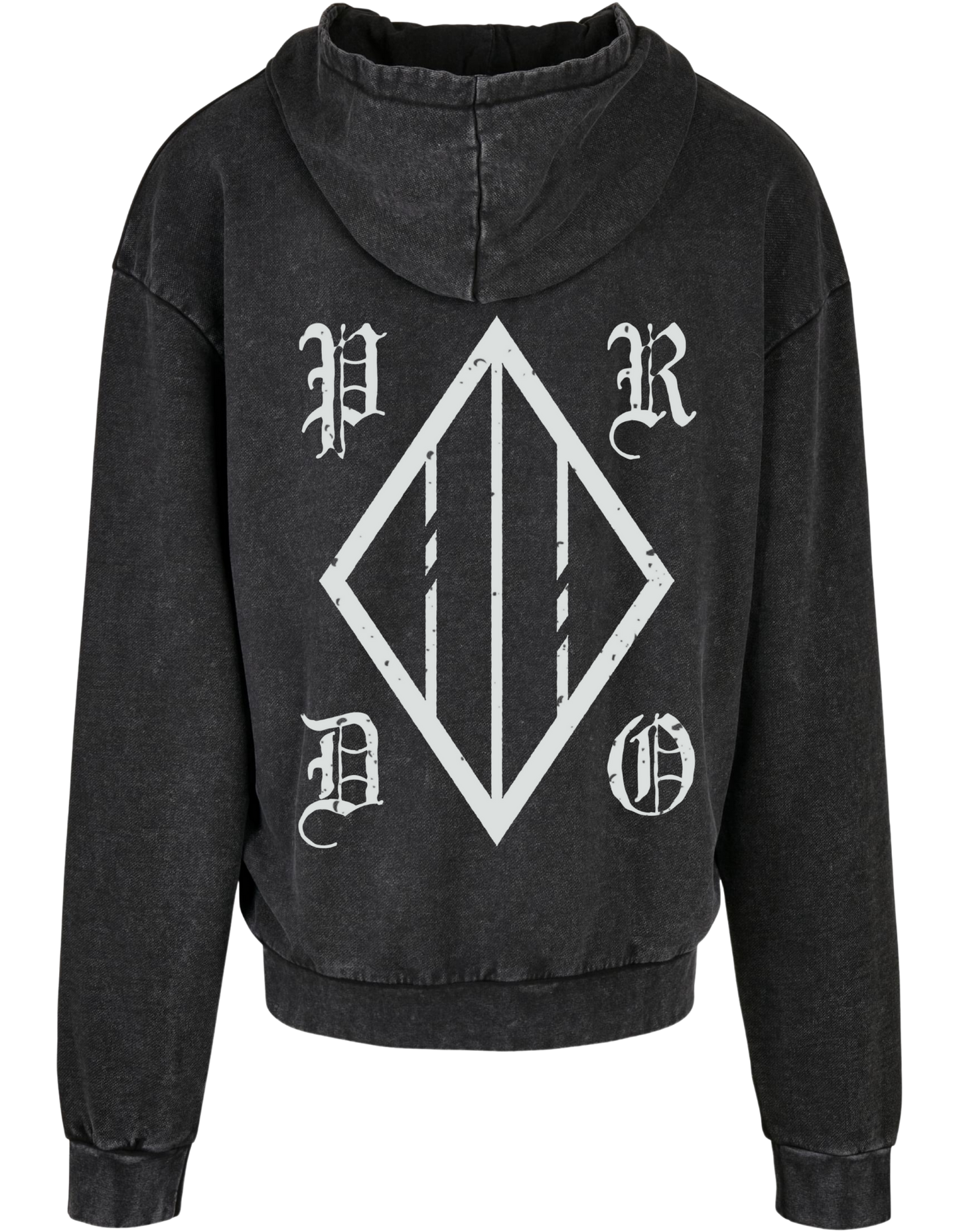Promised Downfall - Oversize Acid Washed Hoodie "Hardcore"
