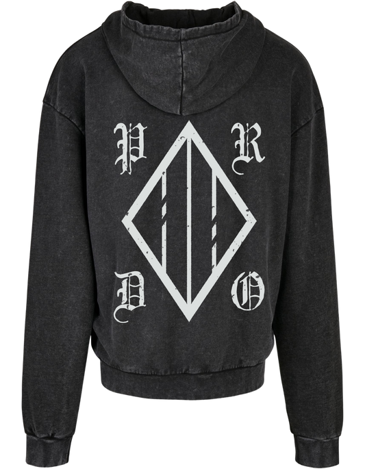 Promised Downfall - Oversize Acid Washed Hoodie "Hardcore"