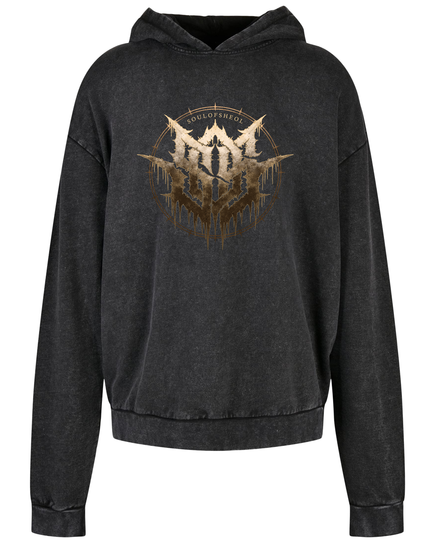 Soul of Sheol - Oversized Acid Washed Hoodie "Logo II - Special Edition"
