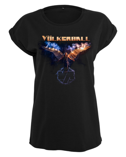 VÖLKERBALL - Ladies Loose Fit Shirt "Engel real"