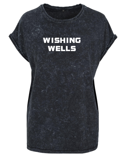 BxB - Wishing Wells - Acid Washed Ladies T-Shirt "Lettering"